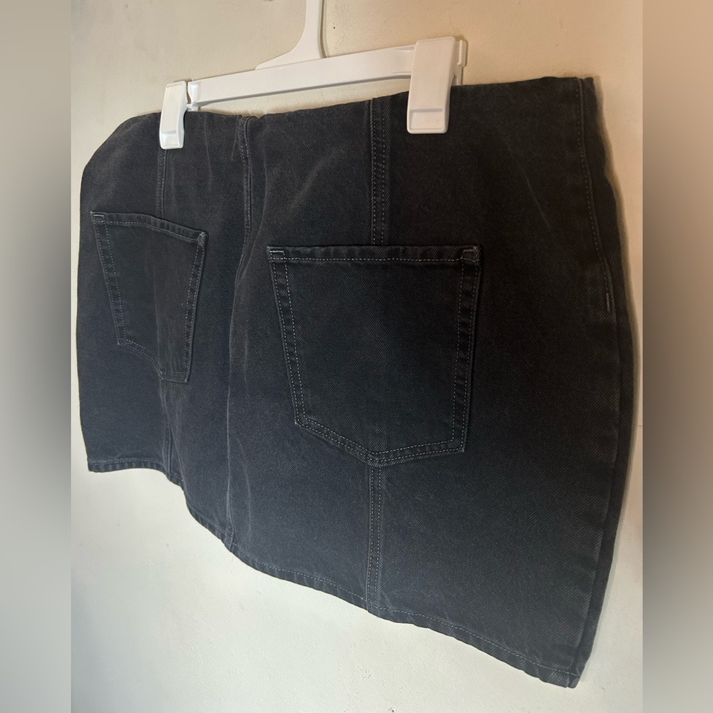Mid Rise Jean Mini Skirt - Picture 5 of 8
